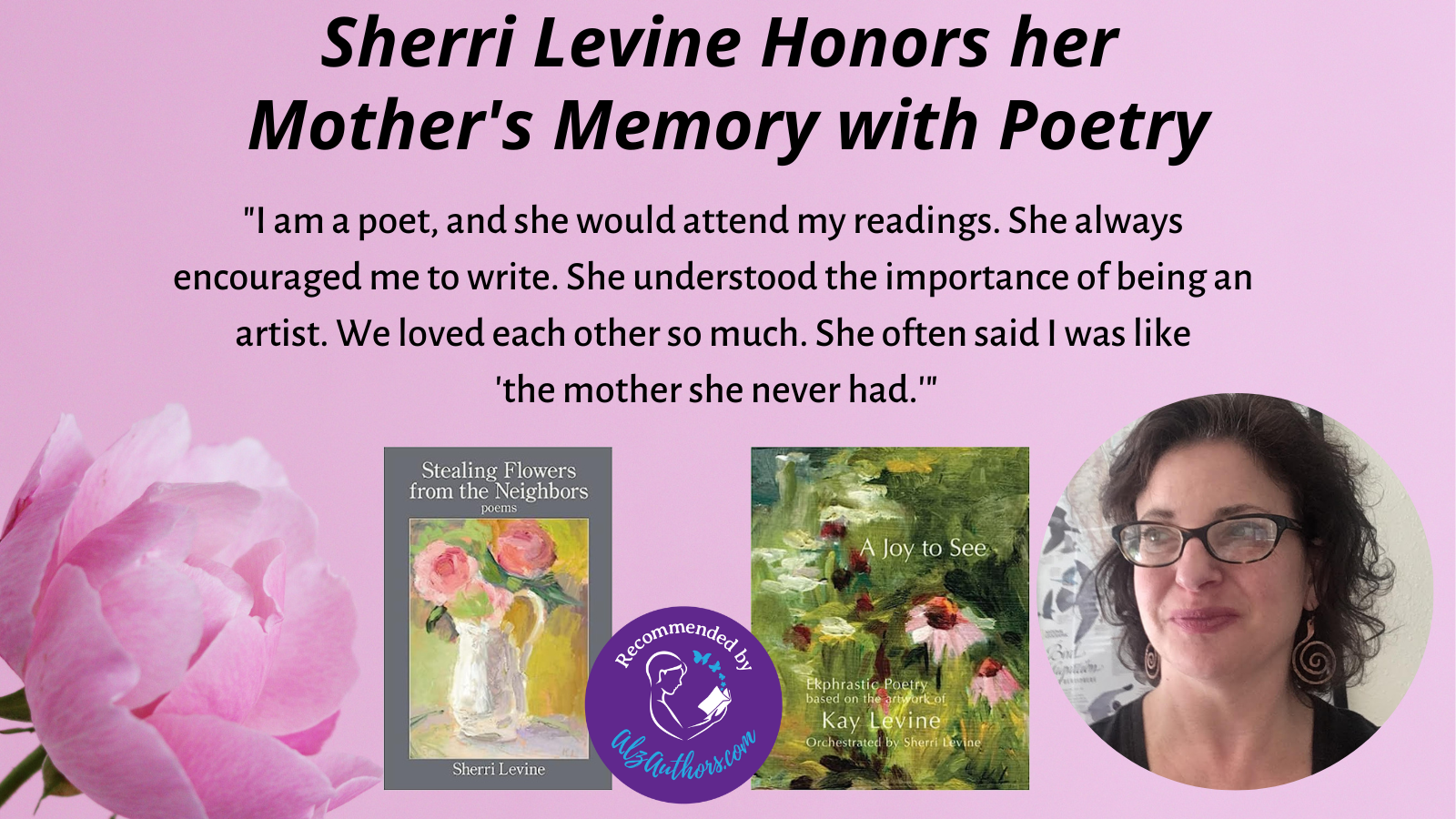 Images of poet Sherri Levine and her book