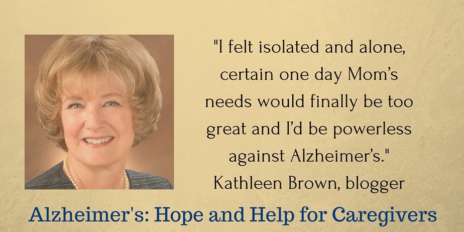 Alzheimer's Hope and Help for Caregivers, Kathleen Brown