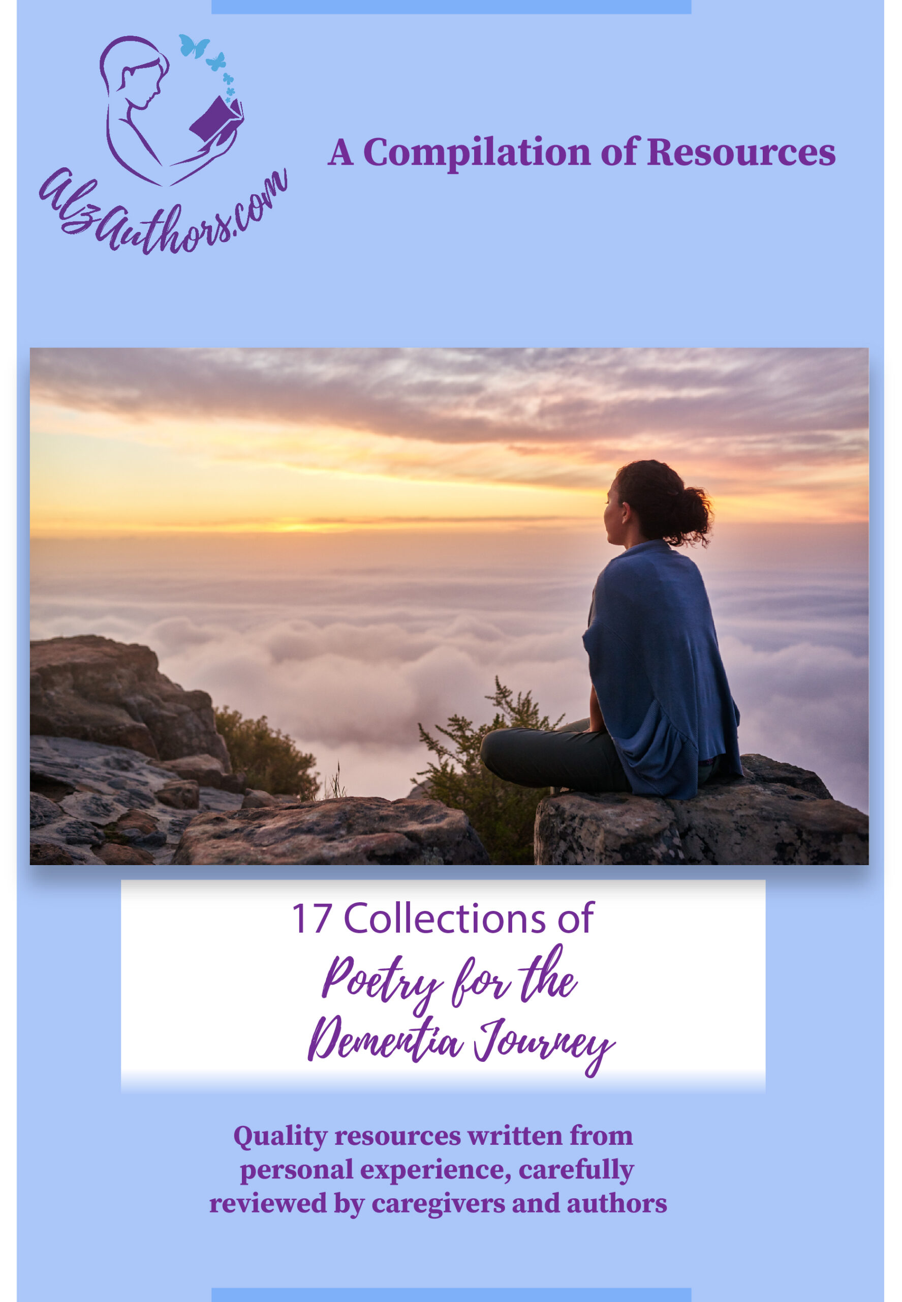 Cover for Poetry for the Dementia Journey, a compilation from AlzAuthors